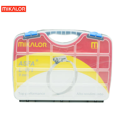 Mikalor ASFA-L Worm Drive Assortment Box | Zinc Plated W1 | 110pcs