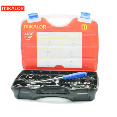Mikalor ASFA-S Worm Drive Assortment Box | AISI 430 W2 | 73pcs