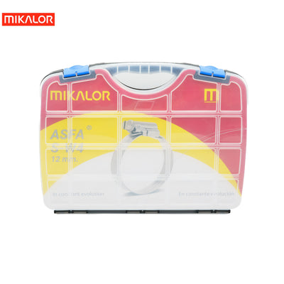 Mikalor ASFA-S Worm Drive Assortment Box | AISI 304 W4 | 73pcs