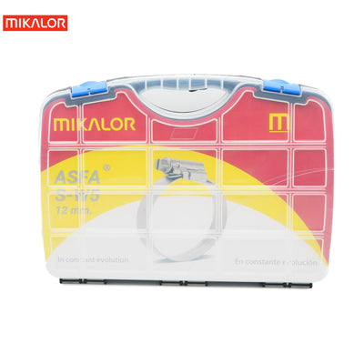 Mikalor ASFA-S Worm Drive Assortment Box | AISI 316 W5 | 73pcs