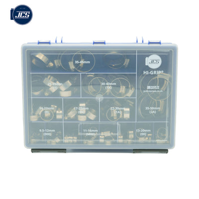 JCS Hi-Grip Assortment Box | Stainless Steel | W4 304SS | HGSAB2 | 76 pcs