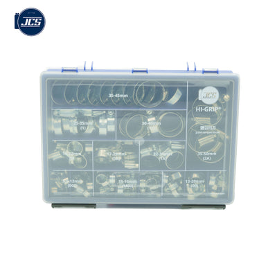 JCS Hi-Grip Assortment Box | Zinc Plated W1 ZP | HGZAB1 | 135 pcs