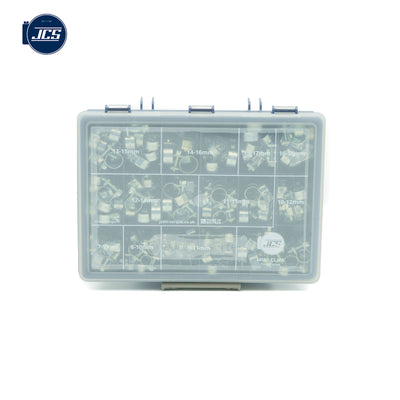 JCS Mini-Clip Assortment Box | Zinc Plated W1 | MCZAB1 | 157 pcs