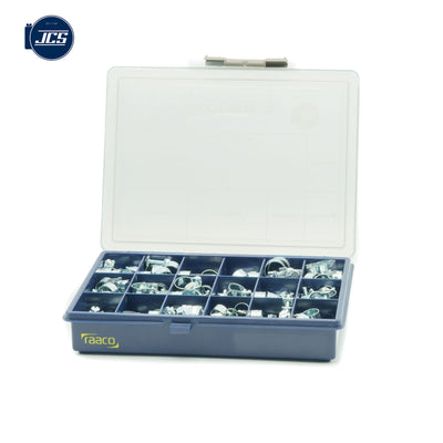 JCS Mini-Clip Assortment Box | Zinc Plated W1 | MCZAB1 | 157 pcs