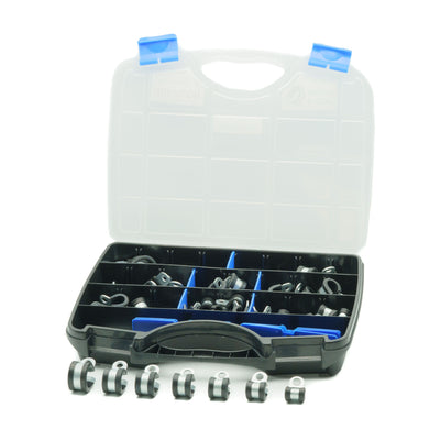 Mikalor P Clip Assortment Kit | DIN 3016 | Zinc Plated Steel W1 | 62 pcs