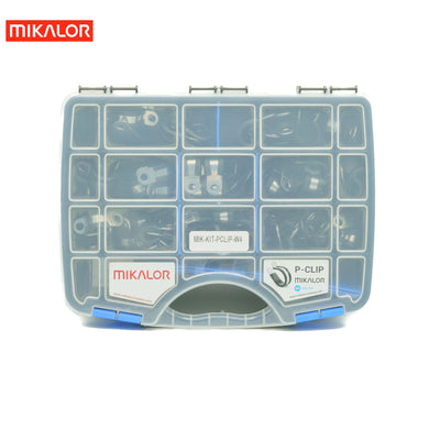 Mikalor P Clip Assortment Kit | DIN 3016 | AISI 340 W4 | 64 pcs