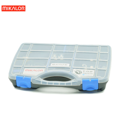 Mikalor P Clip Assortment Kit | DIN 3016 | AISI 340 W4 | 64 pcs