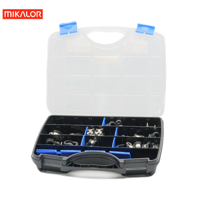 Mikalor P Clip Assortment Kit | DIN 3016 | AISI 340 W4 | 64 pcs