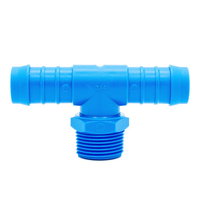 New - Tefen | BSPT Male T/Branch Connector | Blue PA66