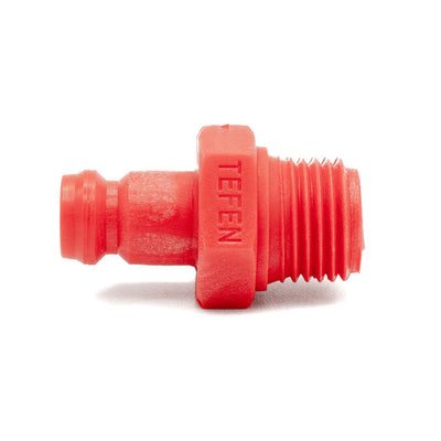 Tefen | Quick Release 1/4" BSPT External & Internal Plugs | Red PA66