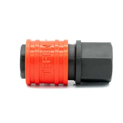 Tefen | 1/4" BSPT Female Quick Release Socket | Red PA66