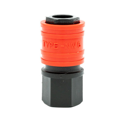 Tefen | 1/4" BSPT Female Quick Release Socket | Red PA66