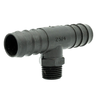 New - Tefen | BSPT Male T/Branch Connector | Black PP