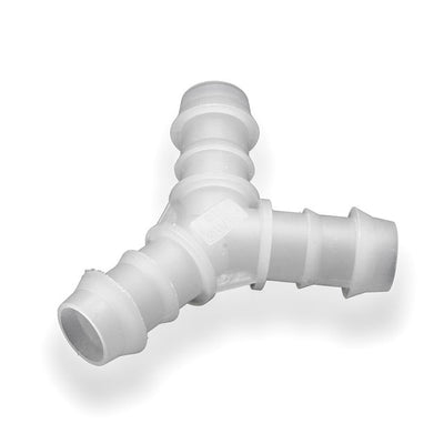 Tefen | Y Union/Equal Hose Connector | White PVDF