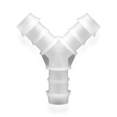 Tefen | Y Union/Equal Hose Connector | White PVDF