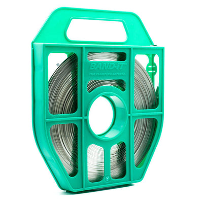 Band-It - Band 201SS 5/8" 30.5m Reel Green Dispenser-HCL Clamping UK/Europe