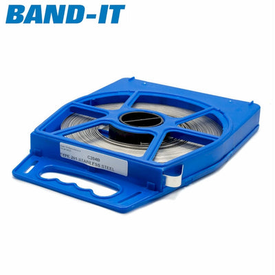 Band-It | Steel Banding Coloured Dispenser Reels | 201 Stainless Steel | Various Widths 9.52mm (0.37in) / 30.5m Reel - Yellow - HCL Fasteners EU - Image 6