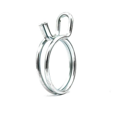 Double Wire Hose Clamp - 50.6-53.2mm - Zinc Plated Steel-HCL Clamping UK/Europe