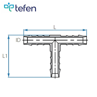 Tefen | Elbow Union/Equal Hose Connector | White PVDF