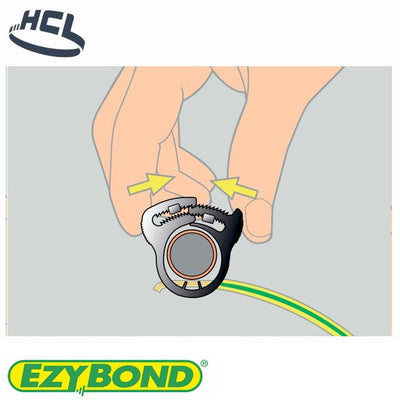 Ezybond Earth Clamp - 22mm Pipe - 2.5-6 mm Cable-HCL Clamping UK/Europe