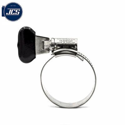 JCS Hi-Grip Worm Drive WING - 13-20mm - 304 Stainless Steel-HCL Clamping UK/Europe