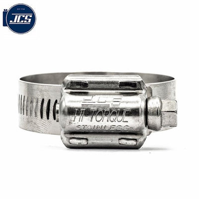 JCS | Hi-Torque Worm Drive Hose Clamps | 16mm Perforated Band | W4 304 Stainless Steel 20.0mm - 27.0mm (0.79-1.06in) - HCL Fasteners EU - Image 3