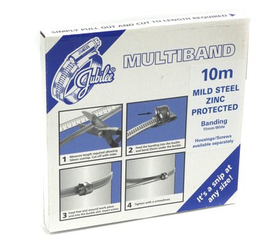 Jubilee Multiband - 11mm - 316SS - 10m Reel-HCL Clamping UK/Europe