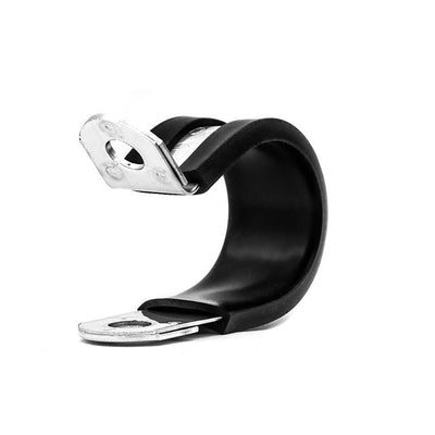Metal P Clip (Rubber Lined) - W5 - Max Dia-14mm - Width-15mm-HCL Clamping UK/Europe