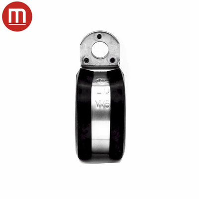 Metal P Clip (Rubber Lined) - W5 - Max Dia-22mm - Width-15mm-HCL Clamping UK/Europe
