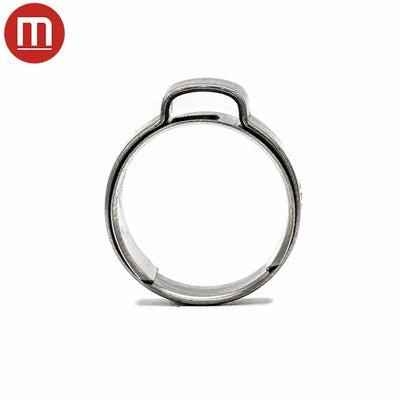 Single Ear Hose Clip - 15-17.3mm - 304SS - Inner Ring - HCL Clamping USA- SEC-IR-15.0-W4