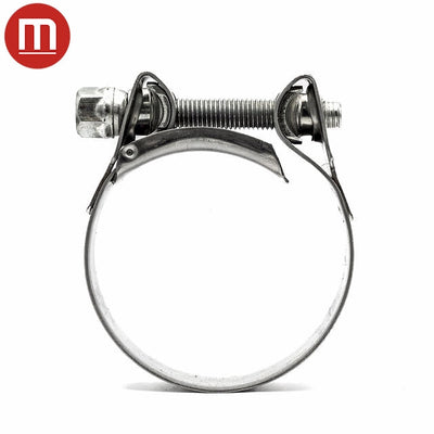 Mikalor | Supra Heavy Duty Hose Clamp | Bolt & Barrel | W2 | 430 Stainless Steel Band 17.0mm - 19.0mm (0.67-0.75in) - HCL Fasteners EU - Image 3