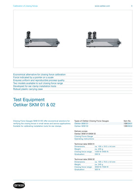 Oetiker Tools | Closing Force Gauges | Measurement Equipment | SKM01