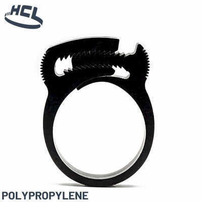 Plastic Hose Clamp - Herbie Clip - 12.3-14.2mm - Black - PP-HCL Clamping UK/Europe