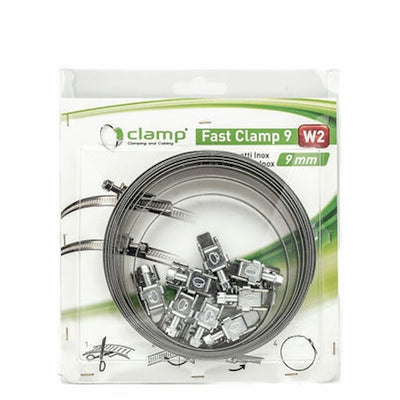 Quick Release Hose Clamp Kit - W2 - 3m Band & 8 Screws-HCL Clamping UK/Europe