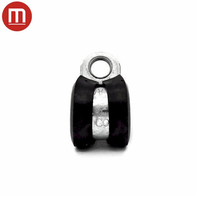 Rubber Lined P Clips - Zinc Plated - W: 9mm - Max Dia: 7mm-HCL Clamping UK/Europe
