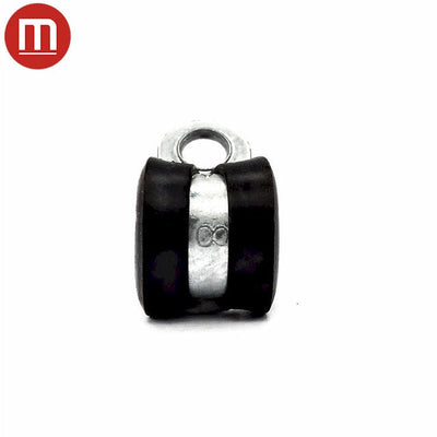Rubber Lined P Clips - Zinc Plated - W: 9mm - Max Dia: 9mm-HCL Clamping UK/Europe