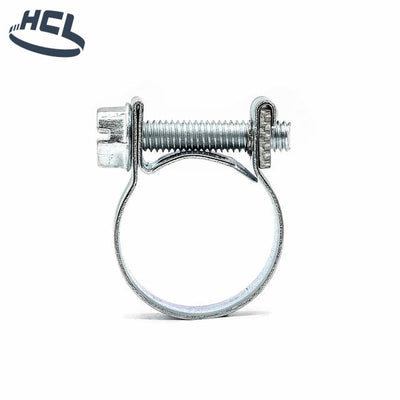 Screw Hose Clamp - Mini - Petrol Pipe - 15-17mm - Zinc Plated-HCL Clamping UK/Europe