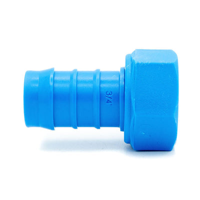 Tefen PA66 Blue BSP 1/2" Fem Swivel Conn/Conical Seal - 12mm-HCL Clamping UK/Europe