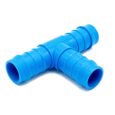Tefen PA66 Blue Union T Hose Conn - Fits 6mm Hose ID-HCL Clamping UK/Europe