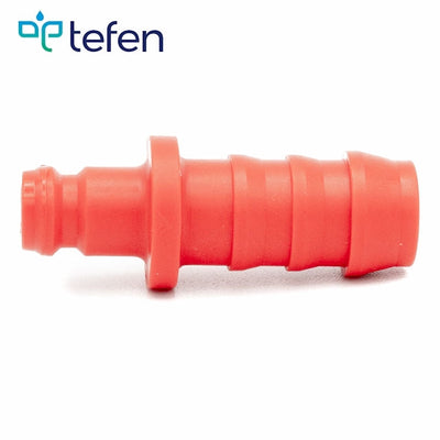 Tefen PA66 Red Plug - Hose Connector - 6mm Tube ID-HCL Clamping UK/Europe