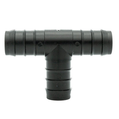 Tefen PP Black Union T Hose Connector Fits 25mm OD Hose-HCL Clamping UK/Europe