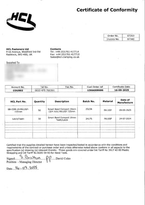 Certificate of Conformity