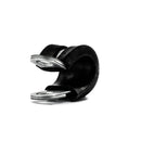 Rubber Lined P Clips - Zinc Plated - W: 9mm - Max Dia: 6mm
