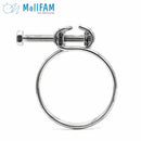 Double Wire Screw Hose Clamp - 68.5-76mm - Zinc Plated Steel
