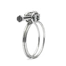 Double Wire Screw Hose Clamp - 12.5-15mm - Zinc Plated Steel