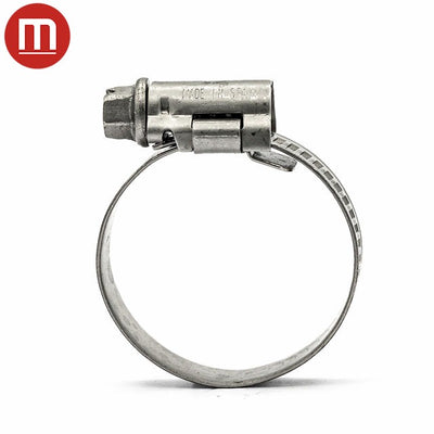 Mikalor ASFA L Worm Drive Hose Clamp - 130-150mm - 304SS - 9mm Wide