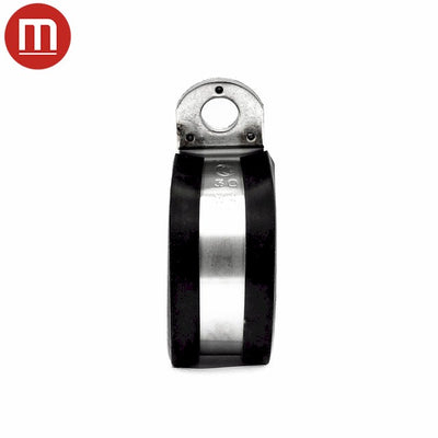 Metal P Clip (Rubber Lined) - W4 - Max Dia-18mm - Width-20mm