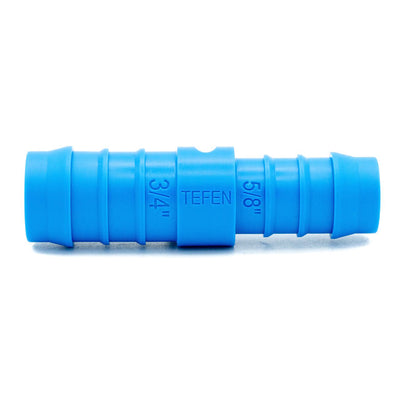 New - Tefen | Straight Reducing Hose Connector | Blue PA66