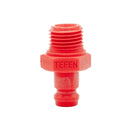 Tefen | Quick Release 1/4" BSPT External & Internal Plugs | Red PA66