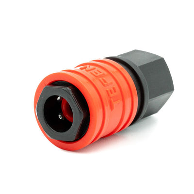 Tefen | 1/4" BSPT Female Quick Release Socket | Red PA66